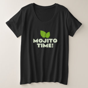 Mojito-Zeit! süße Übergrößen-T-Shirts für Frauen Große Größe T-Shirt