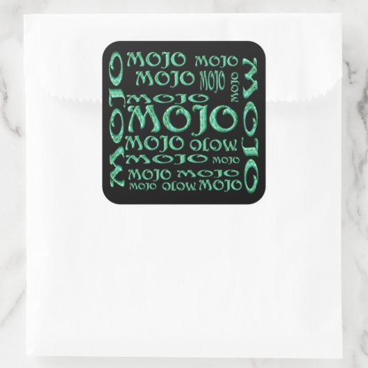 Mojo-Aufkleber Quadratischer Aufkleber (Tasche)