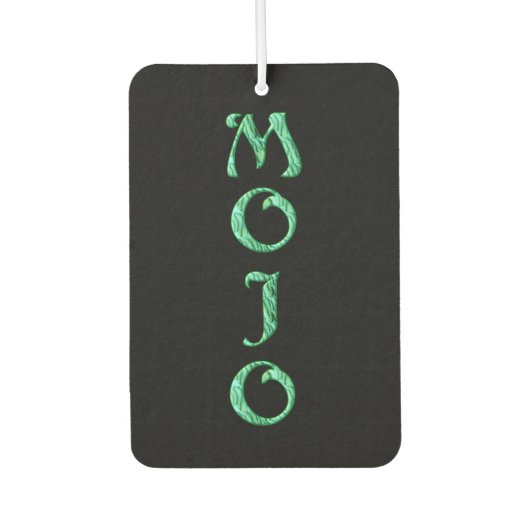 Mojo Black Car Lufterfrischer (Vorderseite)