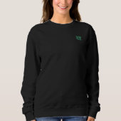Mojo-Frauen schwarzes Sweatshirt mit Tasche (Vorderseite)