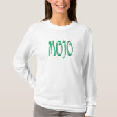 Mojo-Frauen weißes Langarm-T-Shirt T-Shirt (Vorderseite)