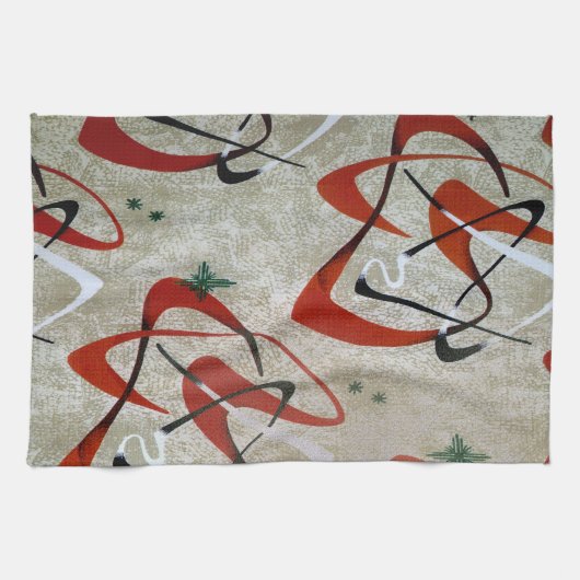 MoJo Geschirrtuch: BUMERANG 2 - GRASLAND-ROSE Handtuch (Horizontal)