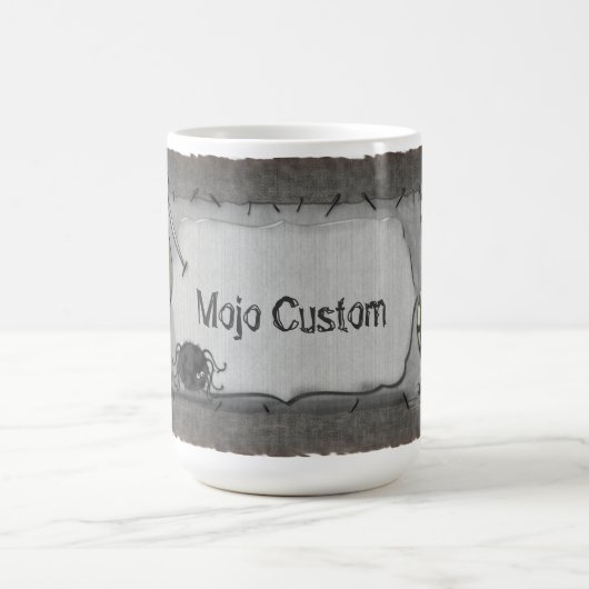 MOJO Gothic Voodoo Doll PERSONALISIERT Kaffeetasse (Mittel)
