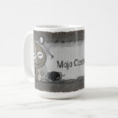 MOJO Gothic Voodoo Doll PERSONALISIERT Kaffeetasse (Vorderseite Links)
