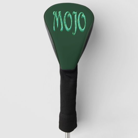 Mojo Green Golf Driver Abdeckung Headcover (Vorderseite)