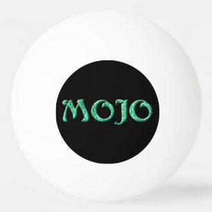 Mojo Green Schwarz-weiß 1-Sterne Tischtennisball