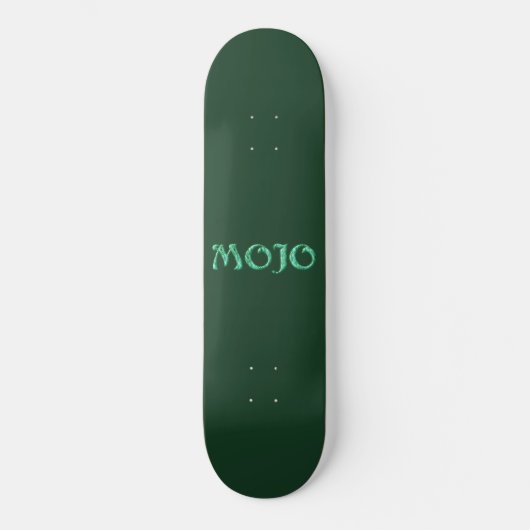 Mojo Green Skateboard (Vorderseite)