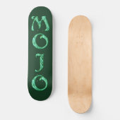 Mojo Green Skateboard (Vorderseite)