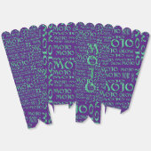 Mojo grün überall in lila Popcornkisten Geschenkschachtel (Ungeklappt)