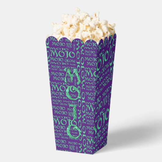 Mojo grün überall in lila Popcornkisten Geschenkschachtel (Geplatzt)