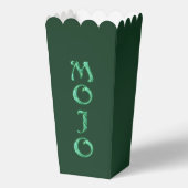 Mojo-grüne Popcorn-Box Geschenkschachtel (Vorderseite)