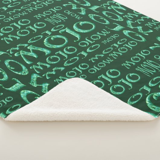 Mojo-grüne Sherpa-Decke Sherpadecke (3/4)