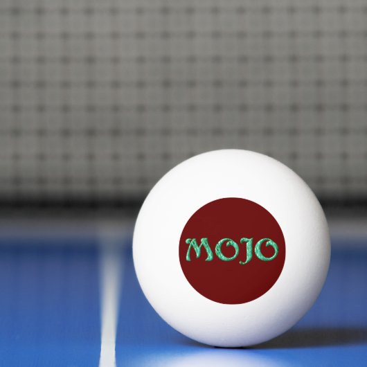 Mojo-grüner weißer Tischtennisball (Netto)