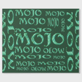 Mojo-grünes Mattpapier Geschenkpapier (Flach)