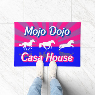 Mojo House Bisexual Flag Unicorn Fußmatte