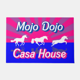 Mojo House Bisexual Flag Unicorn Fußmatte