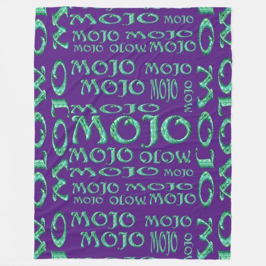Mojo-lila Fleecedecke (Vorderseite)