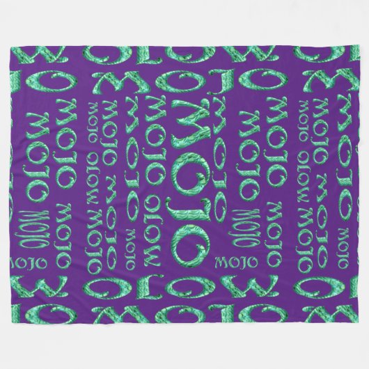 Mojo-lila Fleecedecke (Vorderseite (Horizontal))
