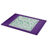 Mojo lila Glasschneidplatte Schneidebrett (Ecke)