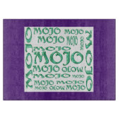 Mojo lila Glasschneidplatte Schneidebrett (Vorderseite)