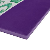 Mojo lila Glasschneidplatte Schneidebrett (Ecke)