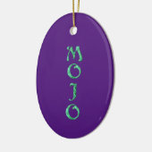 Mojo lila hängende ovale Ornament (Links)