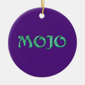 Mojo lila Kleiderbügel rund Keramik Ornament (Vorne)