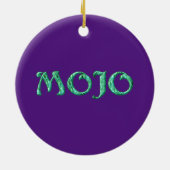 Mojo lila Kleiderbügel rund Keramik Ornament (Hinten)