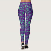 Mojo lila Leggings (Rückseite)