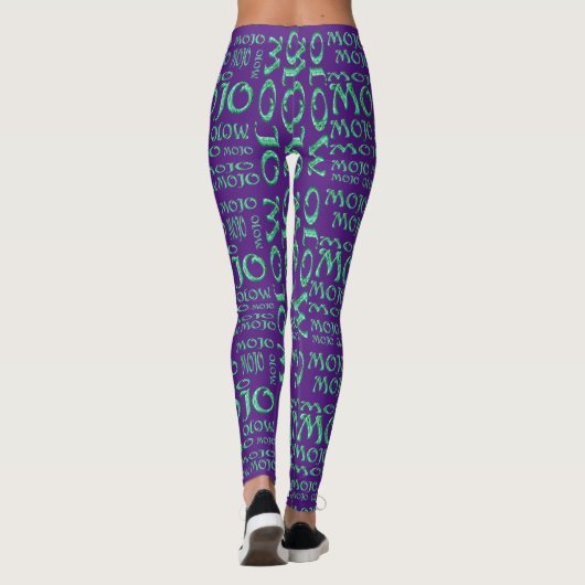 Mojo lila Leggings (Rückseite)