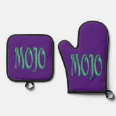 Mojo lila Silikon-Ofen-Mitt Set (Vorderseite)