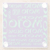 Mojo lila Untersetzer (Rückseite)