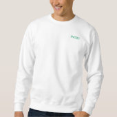 Mojo Männer weiße Sweatshirt-Tasche Sweatshirt (Vorderseite)