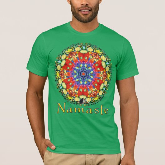 Mojo Namaste Kaleidoscope T-Shirt (Vorderseite)