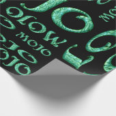 Mojo-Papier aus schwarzem Matt Geschenkpapier (Ecke)