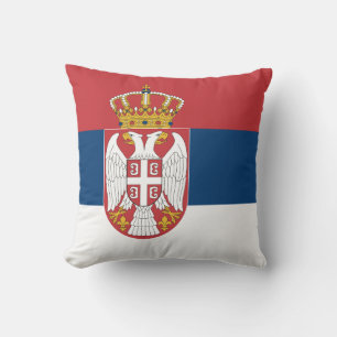 MoJo Pillow mit Flagge Serbiens Kissen