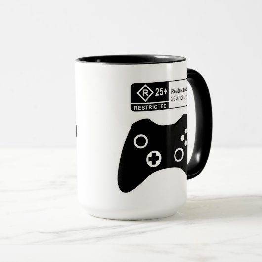 Mojo R+-Prüfer-Tasse Tasse (VorderseiteRechts)
