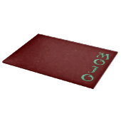 Mojo Red Glasspanplatte Schneidebrett (Ecke)