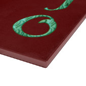 Mojo Red Glasspanplatte Schneidebrett (Ecke)