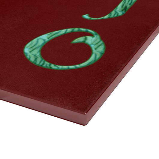 Mojo Red Glasspanplatte Schneidebrett (Ecke)