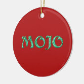 Mojo-Rot-Kleidung Keramik Ornament (Links)