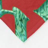 Mojo-rote Fleecedecke (Ecke)