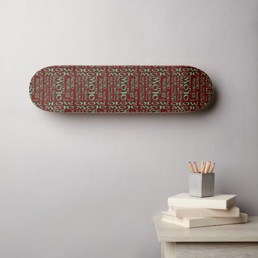Mojo Rote Skateboard (Wandkunst (Horz))