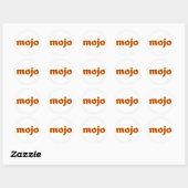 mojo runder aufkleber (Blatt)