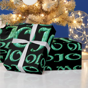 Mojo schwarz glänzendes Papier Geschenkpapier