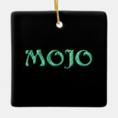Mojo Schwarz Hängequadrat Keramikornament (Vorderseite)