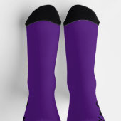 Mojo-Schwarz und lila Premium-Socken Socken (Oben)