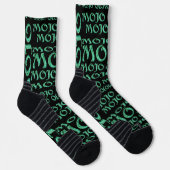 Mojo-schwarze Hochleistungs-Socken Socken (Rechts)