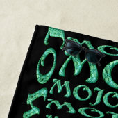 Mojo schwarzes Strandtuch (Beispiel)
