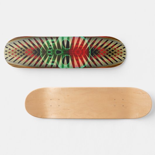 Mojo Skull Skateboard (Horizontal)